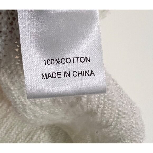 Blakeley Lightweight Loose Knit Sweater With Pink Hearts Distressed Hemline XL - Picture 6 of 10